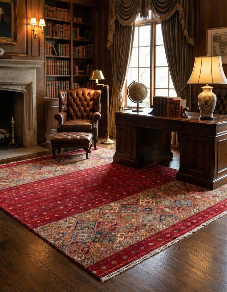 Detail image of 8' 2 x 9' 9  Hand Knotted Ariana Ziegler Oriental Rug