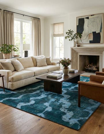 8' 10 x 9' 9 Hand Knotted Ultra Vintage Persian Wool Square Rug