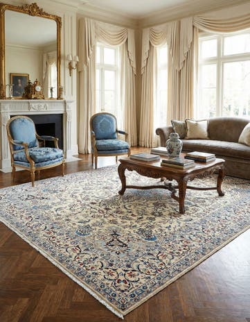 8' 6 x 10' 2 Nain Wool Rug
