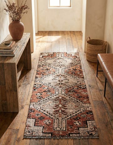 2' 10 x 6' 8 Hand Knotted Ultra Vintage Persian Wool Runner Rug