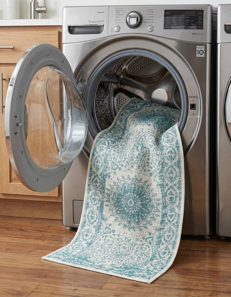 Detail image of  2' x 8'  Washable Traditional Indoor / Outdoor Runner Rug