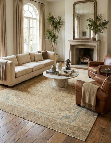9' 5 x 14' 5 Hand Knotted Ultra Vintage Persian Wool Rug