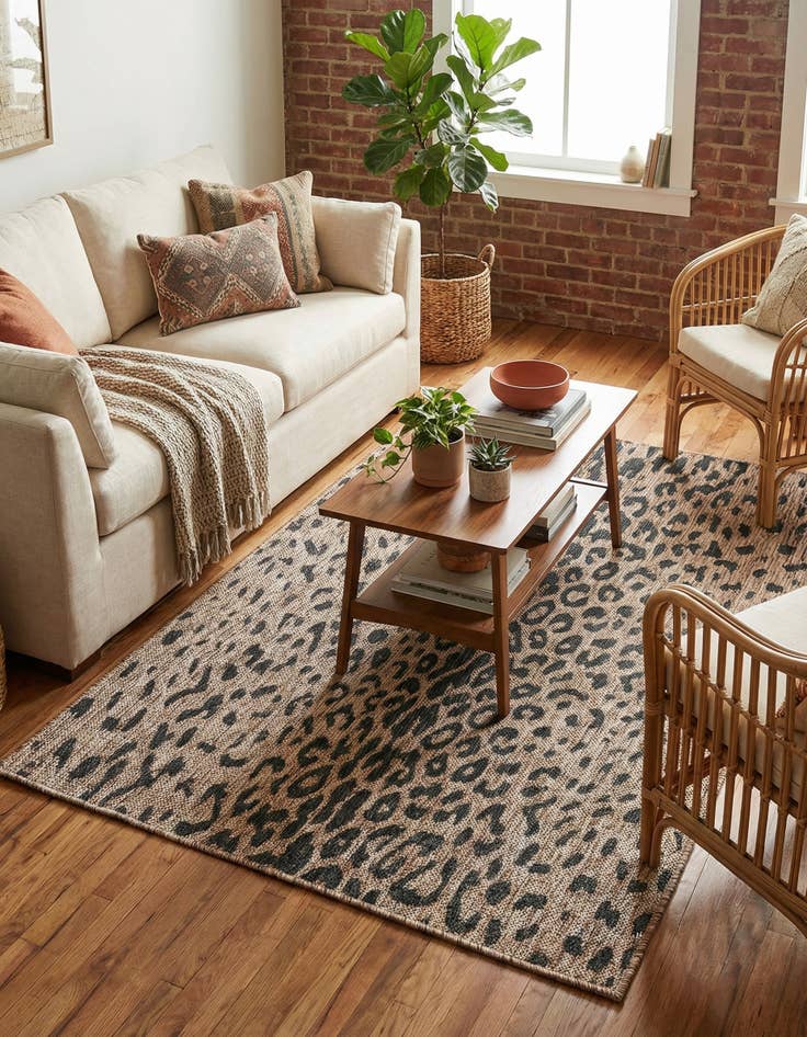 Detail image of  3' x 5' 3  Washable Safari Indoor / Outdoor Rug