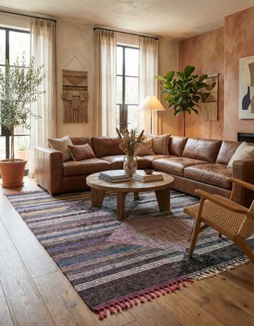 7' 8 x 10' 8 Hand Knotted Moroccan Wool Rug