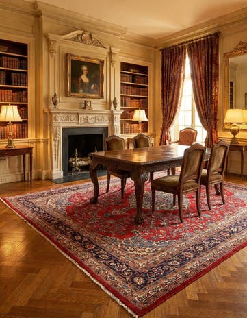 7' x 10' Kashan Wool Rug