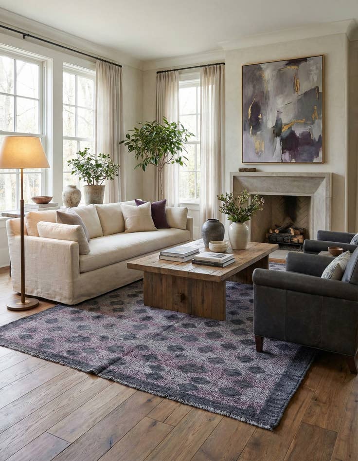 Detail image of 5' 5 x 8' 8  Hand Knotted Darya Wool Rug