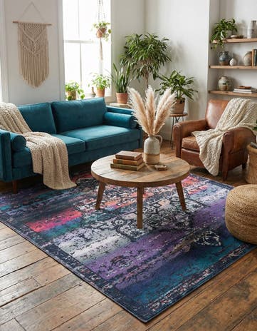 7' 10 x 7' 10 Washable Francesca Square Rug