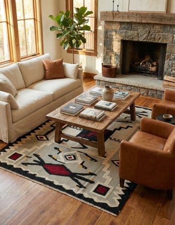 7' 8 x 10' 6 Hand Knotted Darya Wool Rug