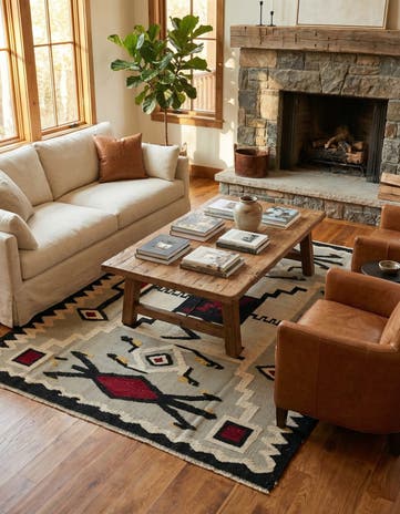 7' 8 x 10' 6 Hand Knotted Darya Wool Rug