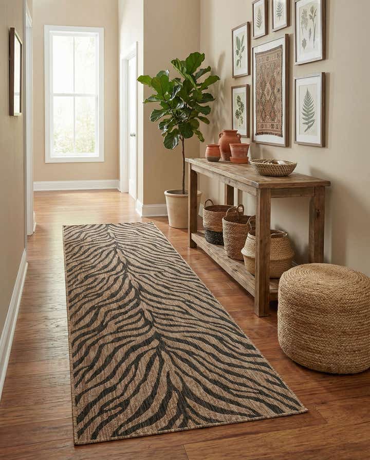 3' x 10' Easy-Clean Safari Indoor / Outdoor Runner Rug