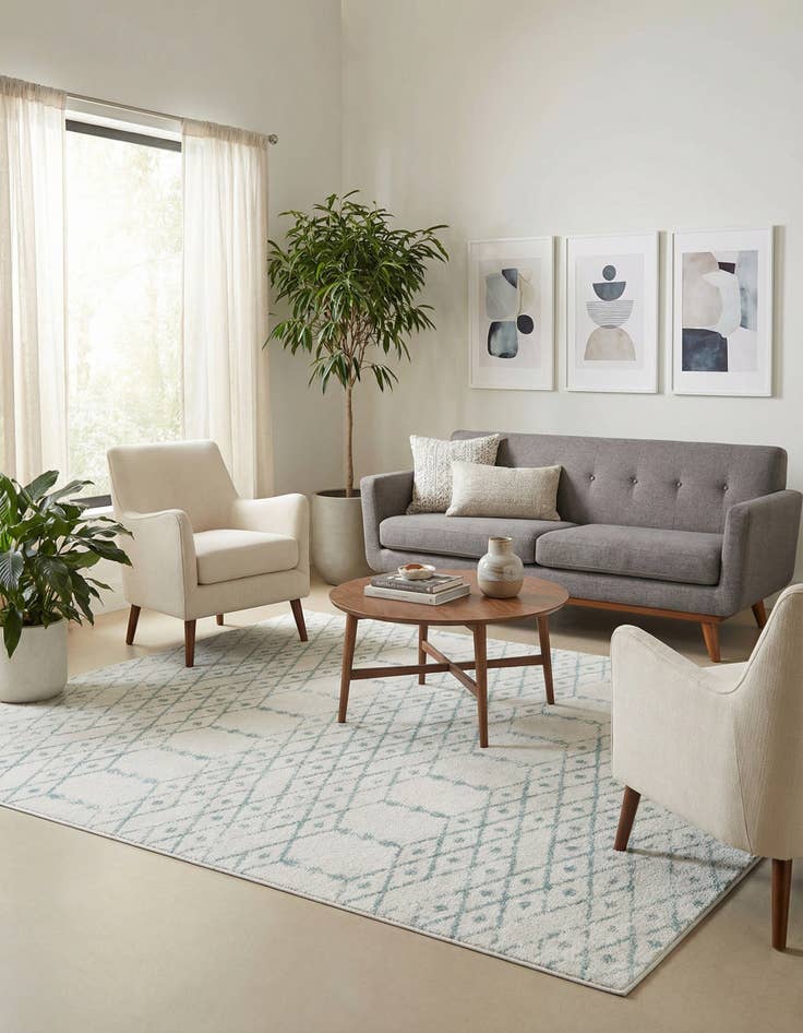 Detail image of 7' 10 x 10' Paxon Trellis Rug