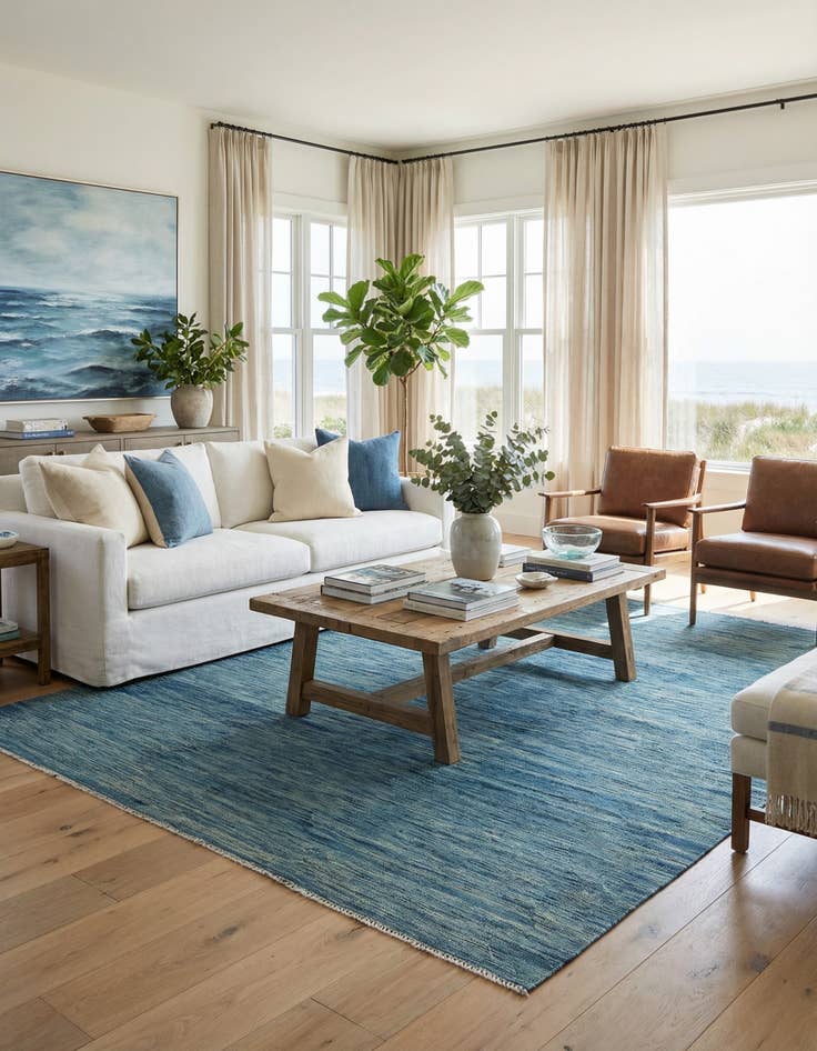 Detail image of 6' 8 x 9' 9  Hand Woven Kilim Modern Wool Rug