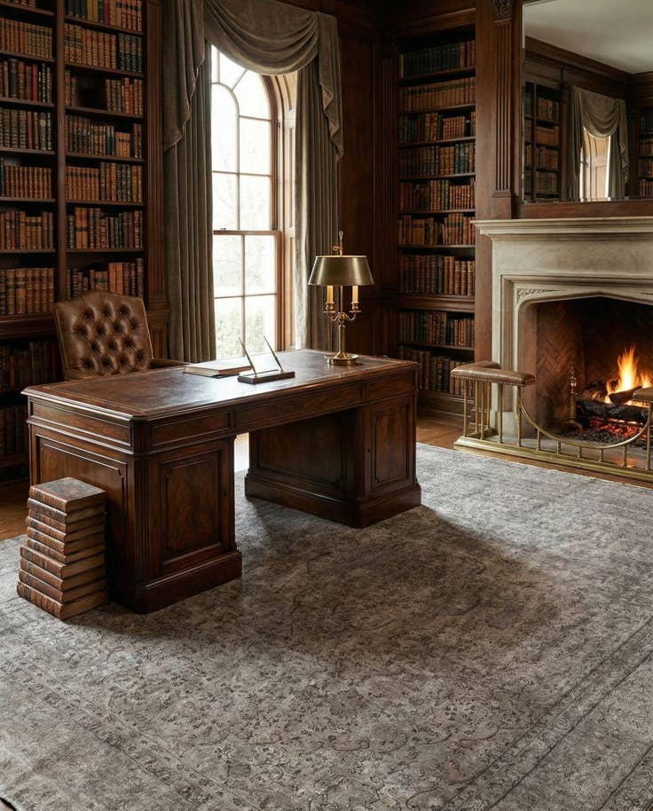 Detail image of 9' 9 x 13' 5 Vintage Royal Wool Rug
