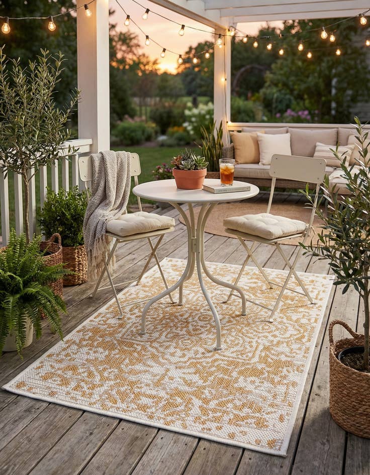 Detail image of  2' x 3'  Washable Jill Zarin Dubai Indoor / Outdoor Rug