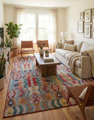 10' x 14' Easy-Clean Modern Indoor / Outdoor Rug