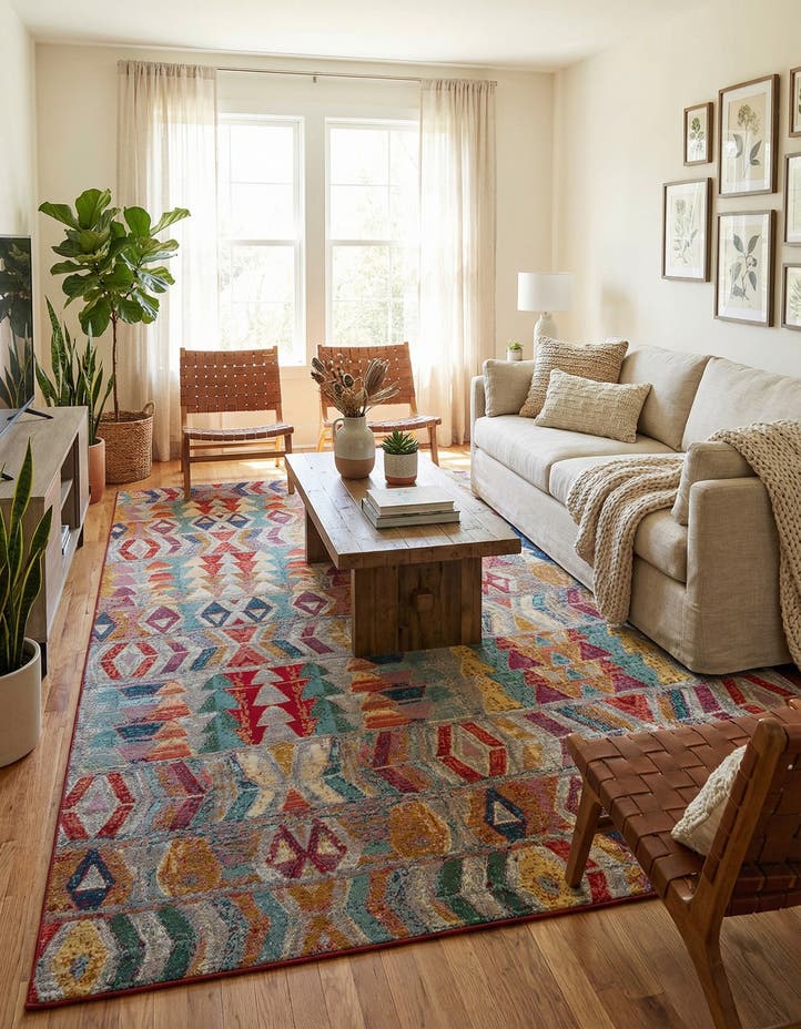 10' x 14' Easy-Clean Modern Indoor / Outdoor...