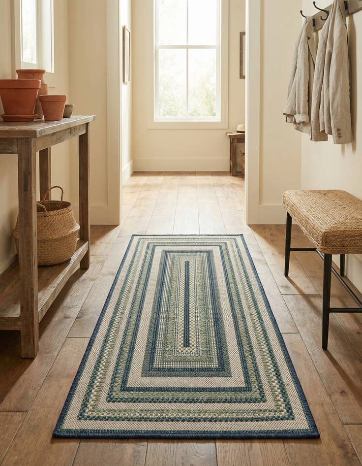 Detail image of 2' x 4' Easy-Clean Baja Indoor / Outdoor Runner Rug