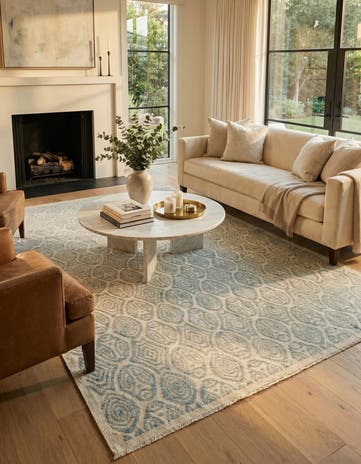 9' 2 x 12' 7 Hand Knotted Darya Wool Rug