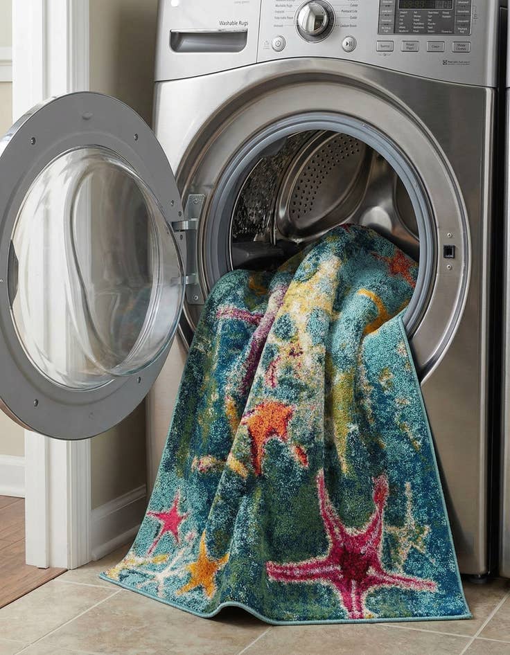 Detail image of 5' x 8'  Washable Capri Rug