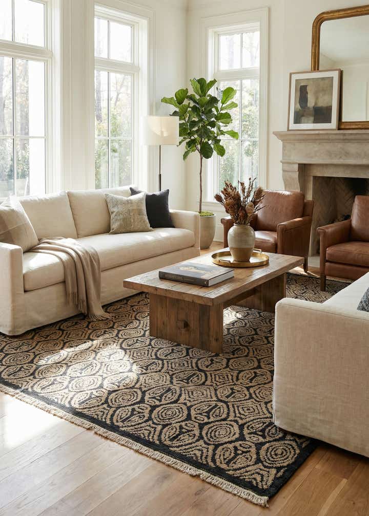 9' 2 x 12' 3 Hand Knotted Darya Wool Rug