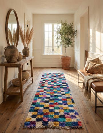 2' 10 x 11' 3 Hand Knotted Moroccan Runner Rug