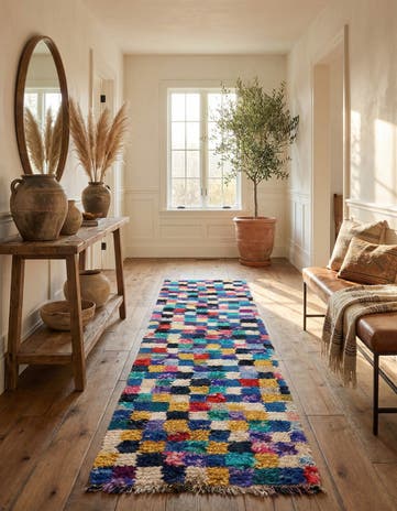 2' 10 x 11' 3 Hand Knotted Moroccan Runner Rug