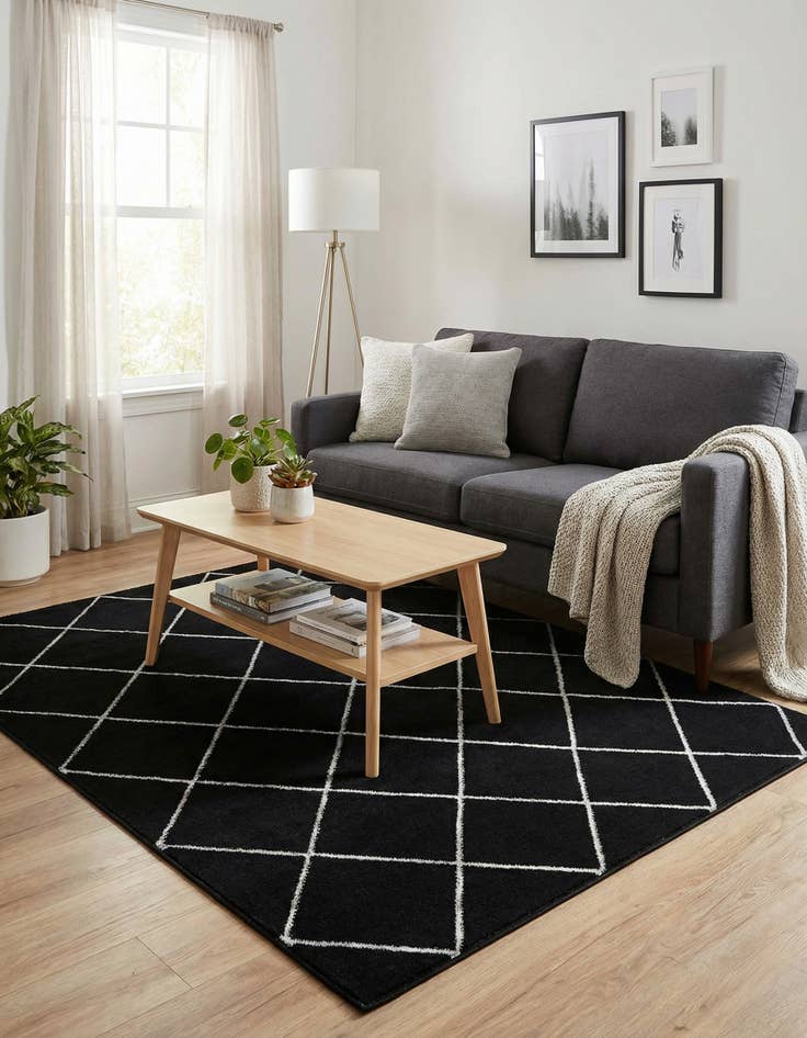 Detail image of 5' 3 x 7' Vogue Geo Rug