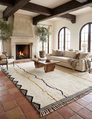 8' 7 x 11' 11 Hand Knotted Moroccan Wool Rug