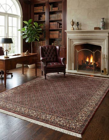 6' 9 x 9' 7 Hand Knotted Bidjar Persian Wool Rug
