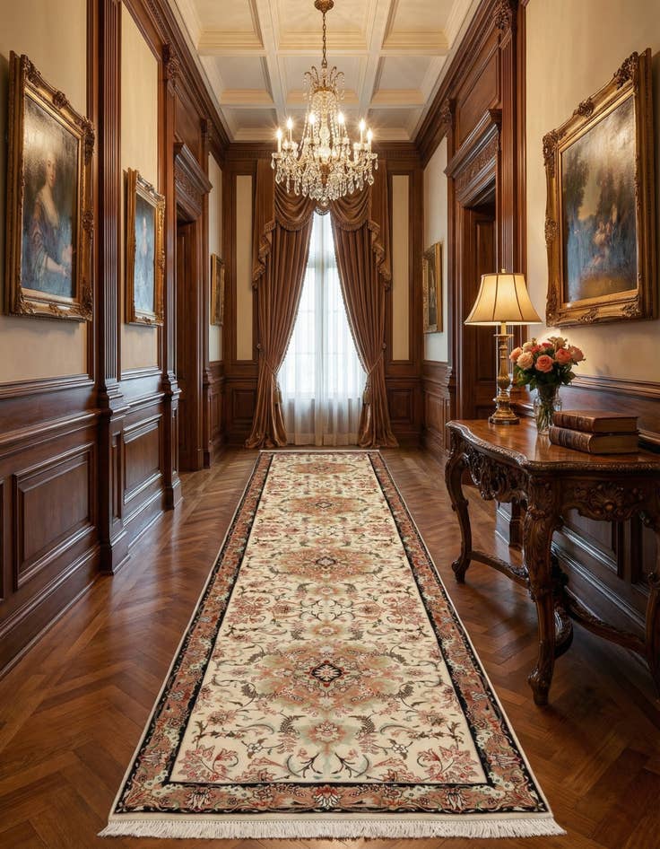 Detail image of 2' 11 x 13' Tabriz Runner Rug