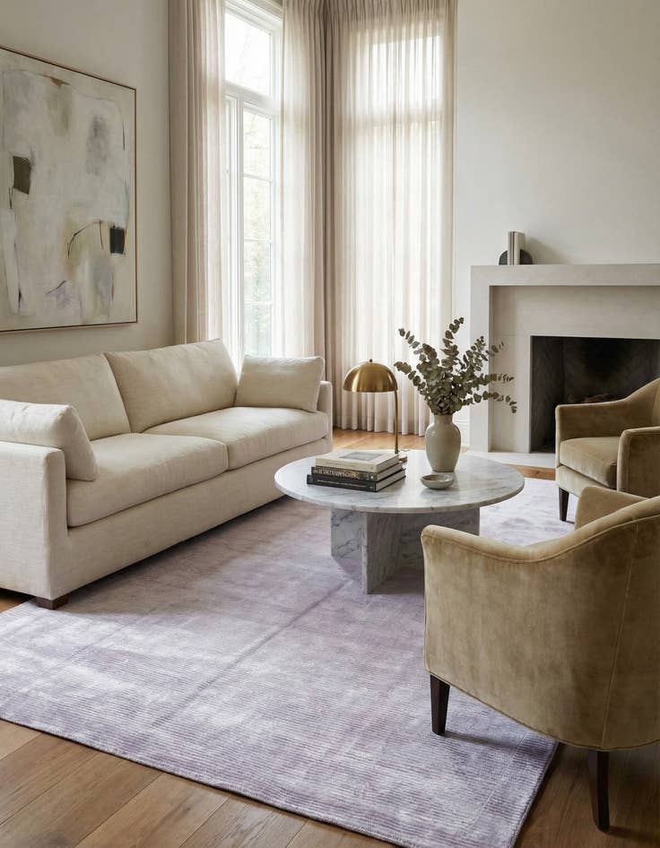 Detail image of 6' 6 x 9' 9  Hand Knotted Darya Wool Rug