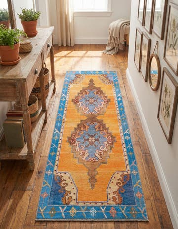 2' x 5' 3 Washable Timeless Runner Rug