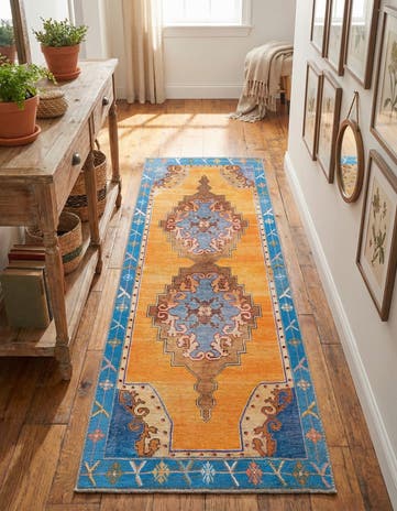 2' x 5' 3 Washable Timeless Runner Rug