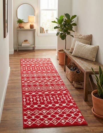 2' x 7' Moroccan Trellis Runner Rug