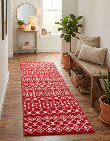 2' x 7' Moroccan Trellis Runner Rug
