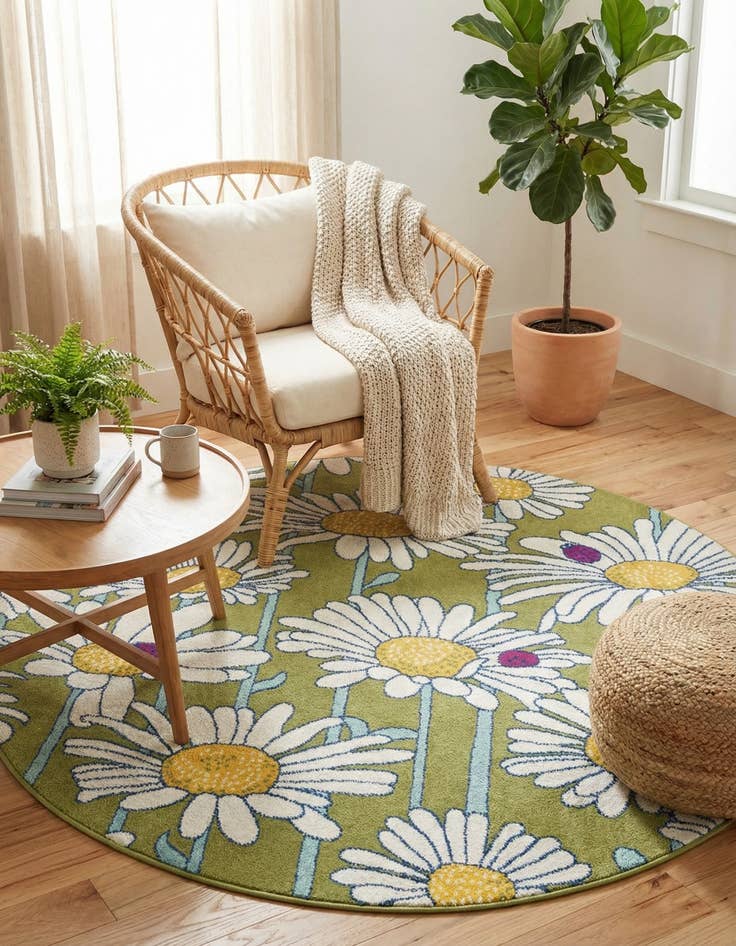 Detail image of  7' x 7' Bloom Round Rug