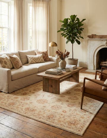 5' 8 x 7' 8 Hand Knotted Peshawar Ziegler Rug