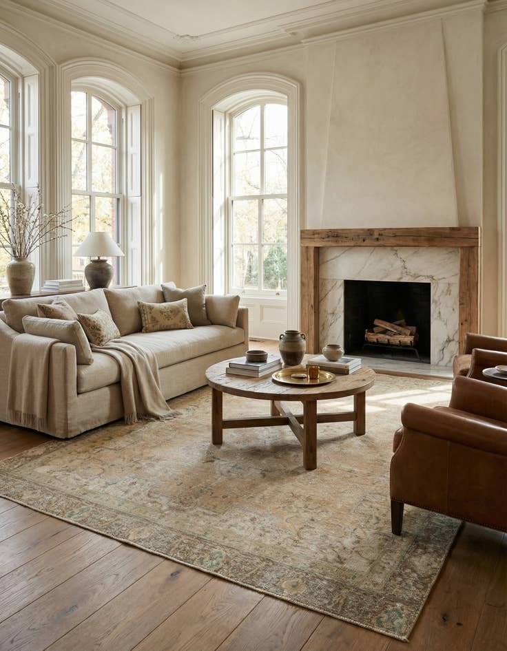 Detail image of  9' 1 x 12' 3  Hand Knotted Ultra Vintage Persian Wool Rug