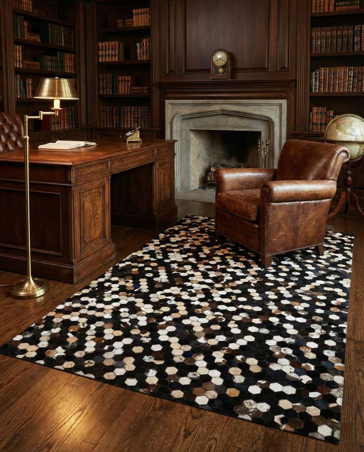 5' x 7' 11 Cowhide - Patchwork Rug