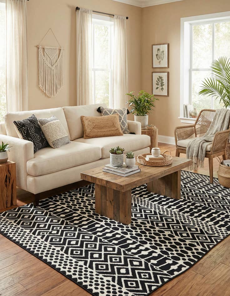 Detail image of 4' 5 x 6' Milano Rug