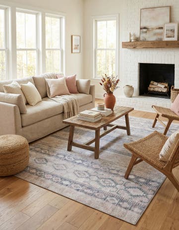 Gray Washable Timeless Rug