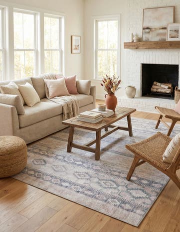 Gray Washable Timeless Rug