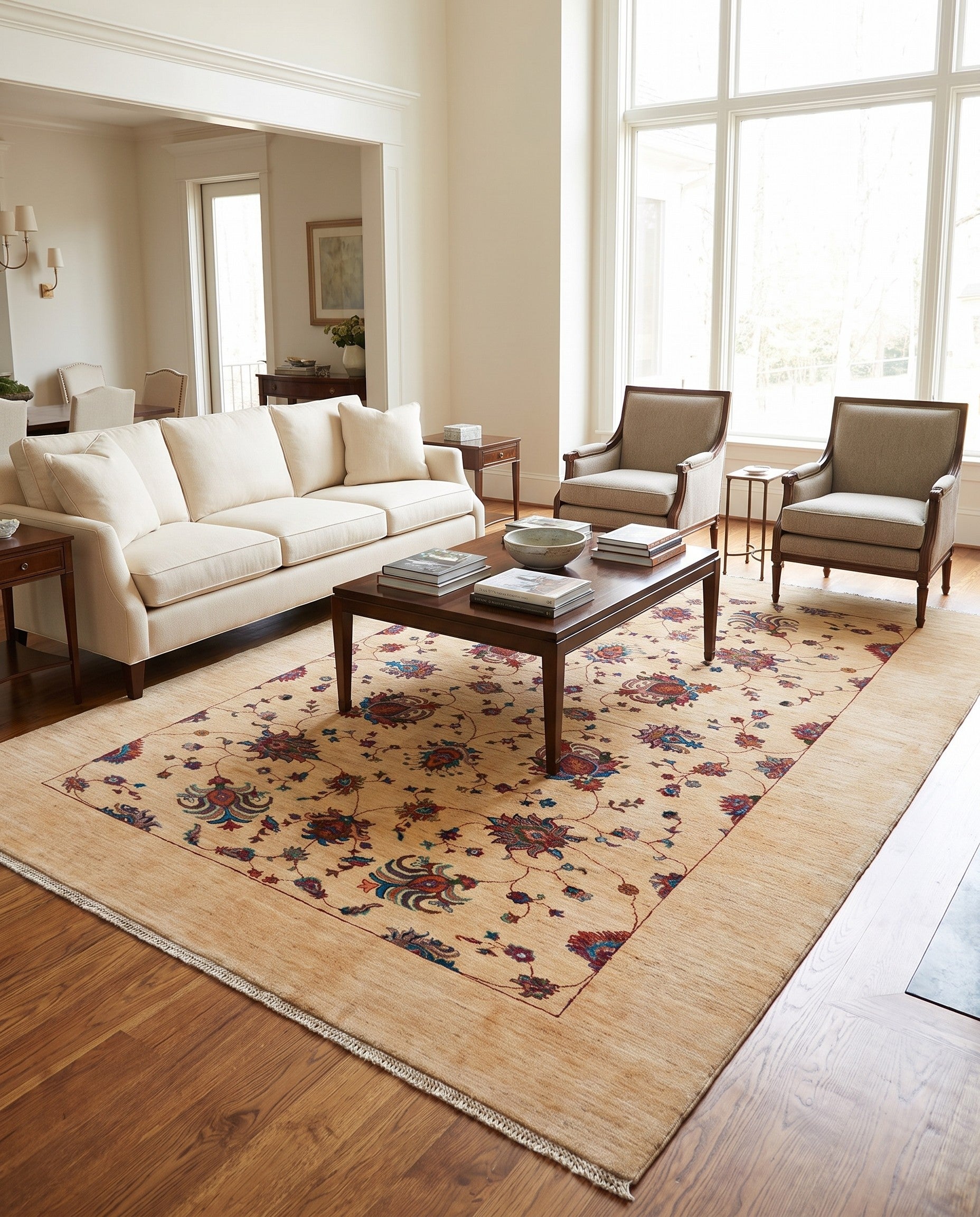 6' 9 x 9' 3 Hand Knotted Ariana Ziegler Rug