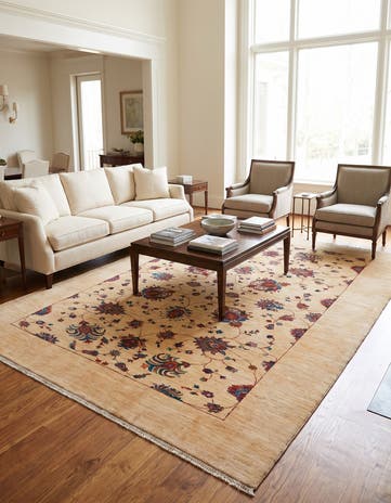 6' 9 x 9' 3 Hand Knotted Ariana Ziegler Rug