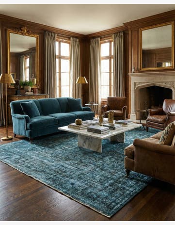 9' 7 x 12' 6 Vintage Royal Wool Rug