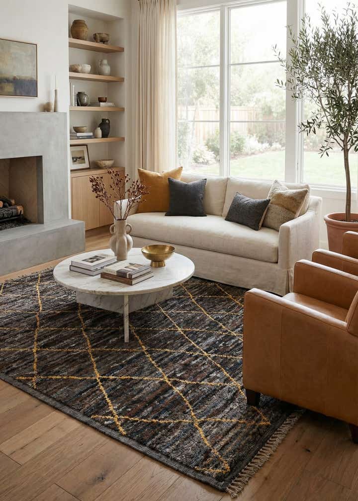 8' 6 x 11' 3 Hand Knotted Moroccan Wool Rug