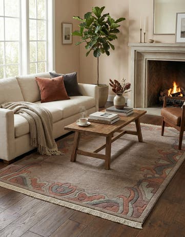 4' x 6' Hand Knotted Tibet Wool Rug