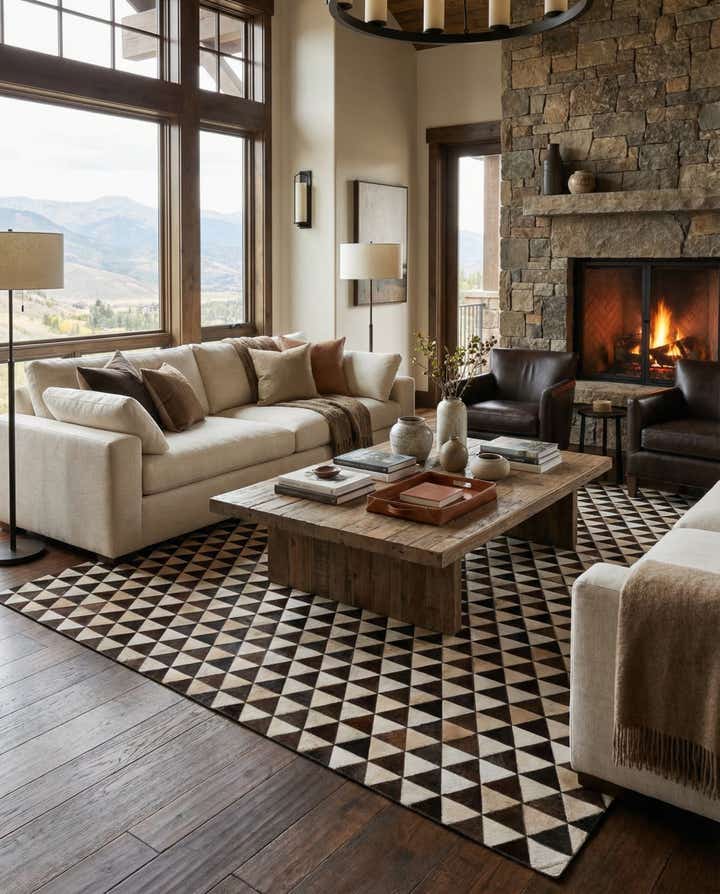 8' x 10' 1 Cowhide Stocks Rug