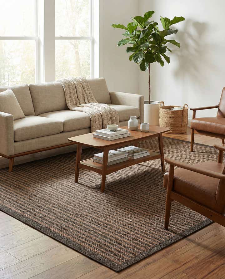 9' x 12' 2 Easy-Clean Border Indoor / Outdoor Rug