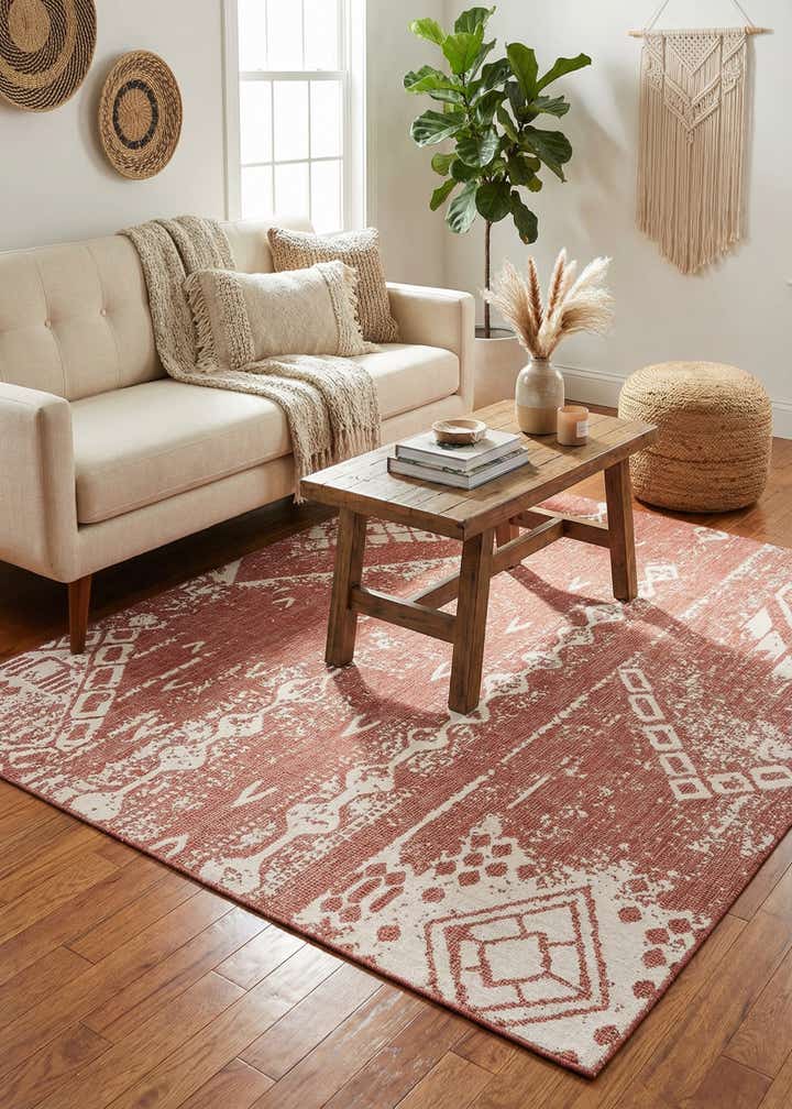 7' 10 x 10' Easy-Clean Bohemian Indoor / Outdoor Rug